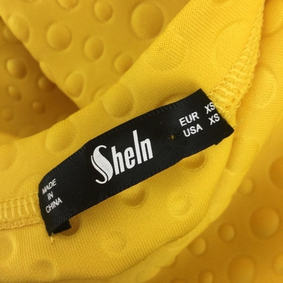 SHEIN Polka Dot Embossed Layered Ruffle Sleeve Top - Picture 6 of 8